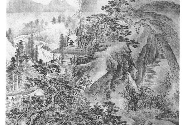 山村网鱼图