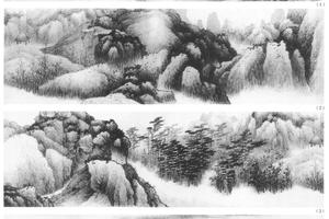 深山树木图