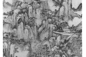 夏山水阁图