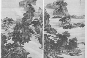 山水图(对幅)