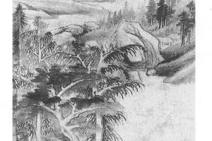 水流树绕图轴