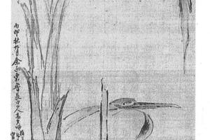 指画芭蕉仙鹤