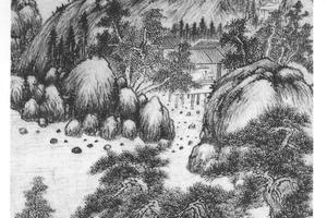 寒潭静坐图