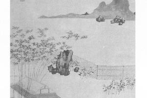 陶渊明爱菊图