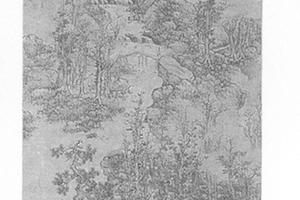 仿李成秋景山水图