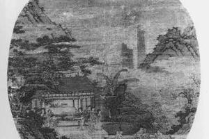 李白醉归图团扇