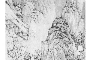 秋林送别图