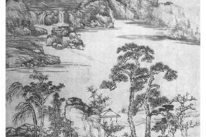 仿倪迂山水