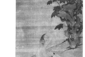 拒霜白鹅图