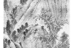 溪山楼阁图轴