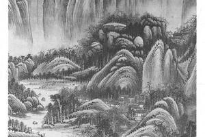 仿梅道人山水