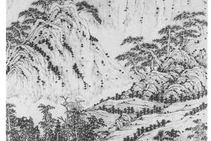 峻岭溪桥图