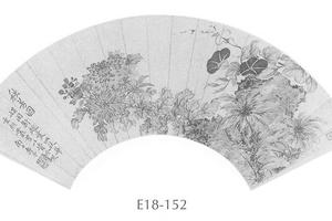 秋芳图扇面
