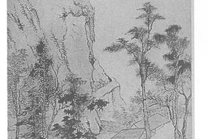 山居养鹤图