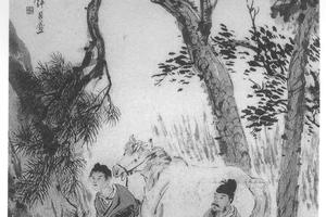 秋郊牧马图