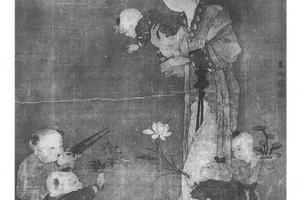 戏婴图轴