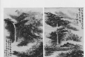 小景山水图(对幅)