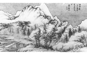 雪景山水