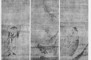 观音·寒山·拾得图(三幅)