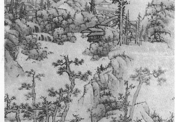 仿黄子久山水轴