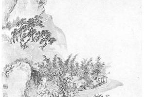 仿甘风子渔庄秋霁图
