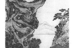 武林凤凰山月岩图
