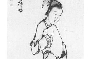 渔妇携筐图