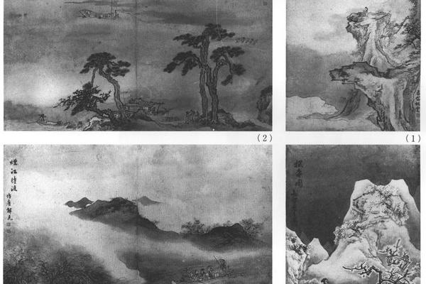山水花卉八开册