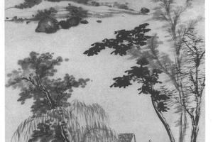 溪山泛舟图轴