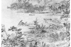 仿董源山水轴