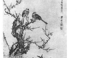水仙梅雀图