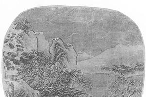 雪景山水图团扇