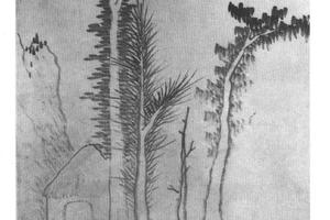 简笔山水