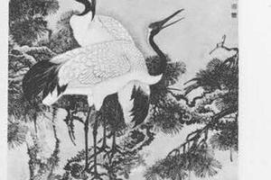 老松双鹤图