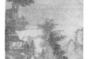 江帆山色图轴