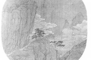 青绿山水图团扇