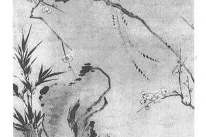 梅竹春音图轴