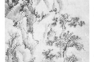 仿董源山水轴