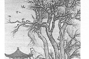 林亭喜鹊图