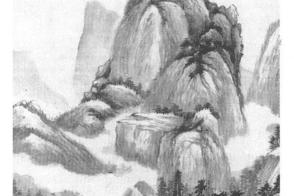 山径平岗图
