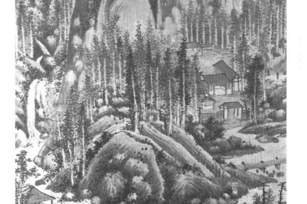仿沈周岚容川色图