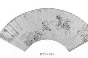 花鸟图扇面
