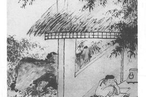 西堂思诗图轴