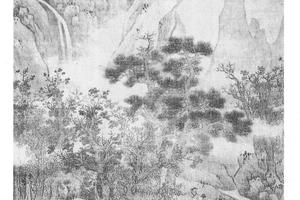 仿荆浩山水轴