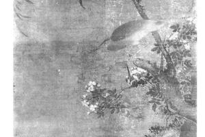 杨柳水禽图