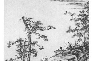 仿倪瓒山水