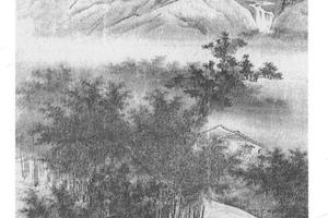 潇湘烟雨图轴