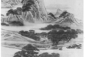 柳溪楼阁图