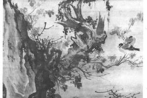 古木寒鸦图