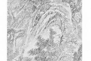 秋景山水图